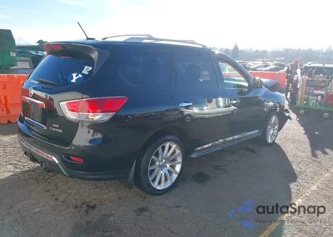 2015 Nissan Pathfinder Platinum из США, поврежденный, VIN 5N1AR2MM0FC670816